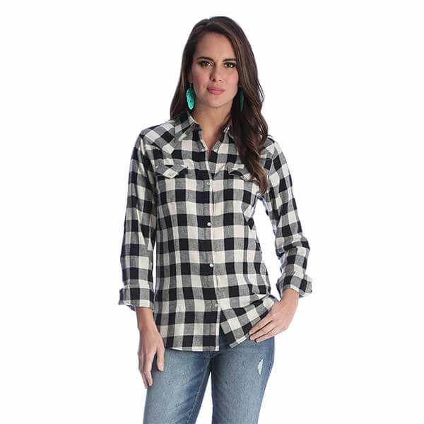 Wrangler Ladies Western Flannel Shirt
