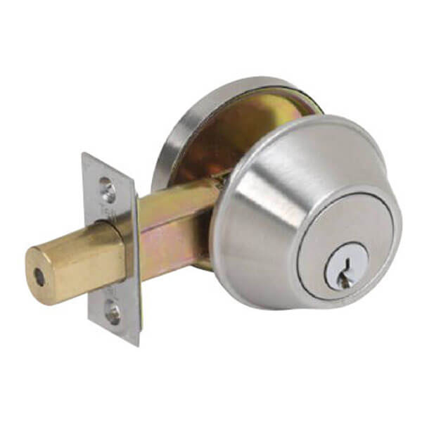 Tell Brass - Brushed Nickel Deadbolt Lock