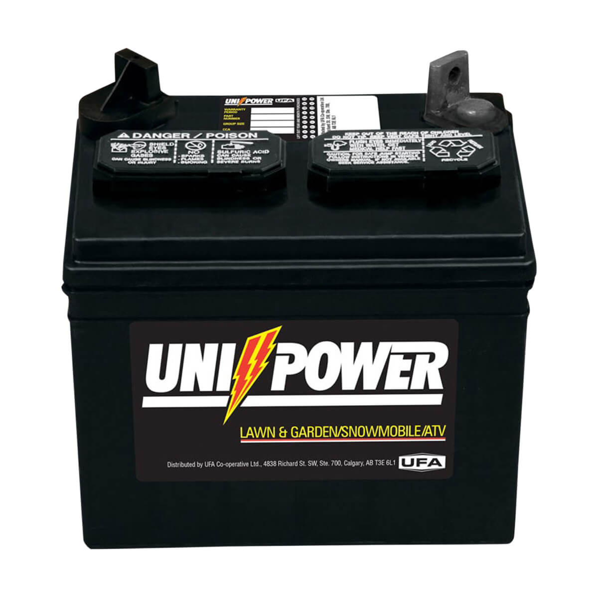 Uni-Power Heavy Duty Lawn and Garden 12 Volt Battery - 8-U-1XP