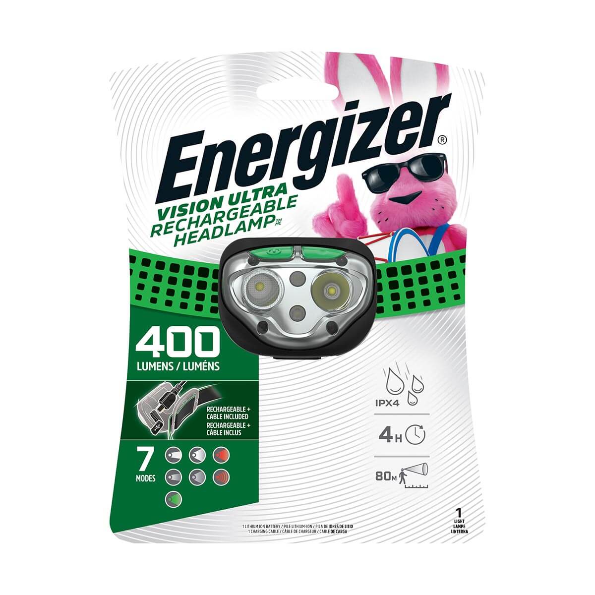 Energizer 400-Lumen Rechargeable Headlamp