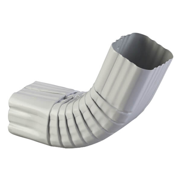 Kaycan Aluminum Square Downspout Elbow - 2-1/2-in x 2-1/2-in - White