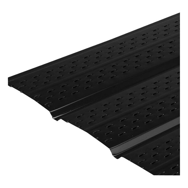 KAYCAN Vented Aluminum Soffit - Black - 16-IN X 12-FT