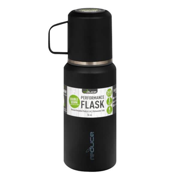 Performance Flask - Black - 34 oz