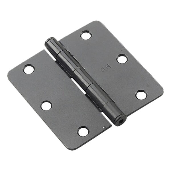 Full Mortise Butt Hinge - Black - 1/4-in Radius - 3-1/2-in