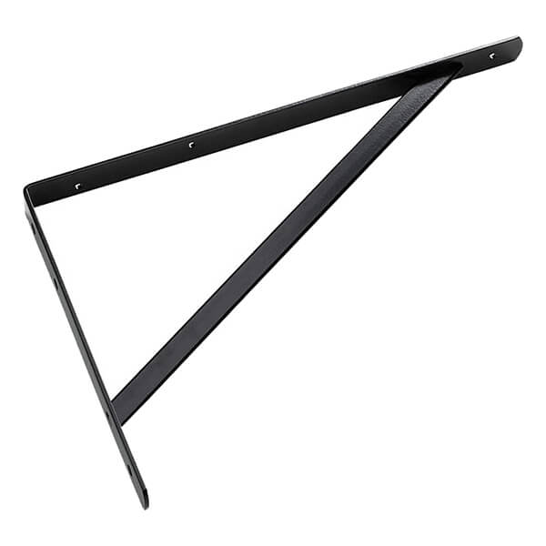 Heavy Duty Shelf Bracket - Black - 12"