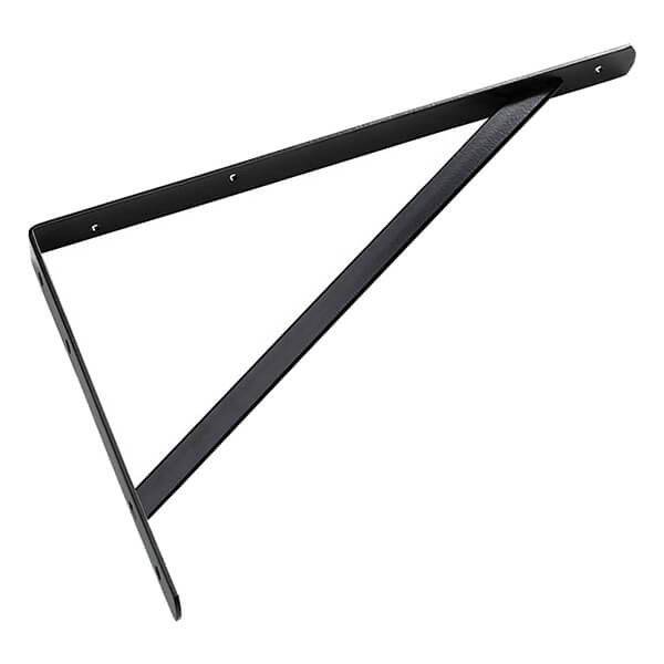 Heavy Duty Shelf Bracket - Black - 16"