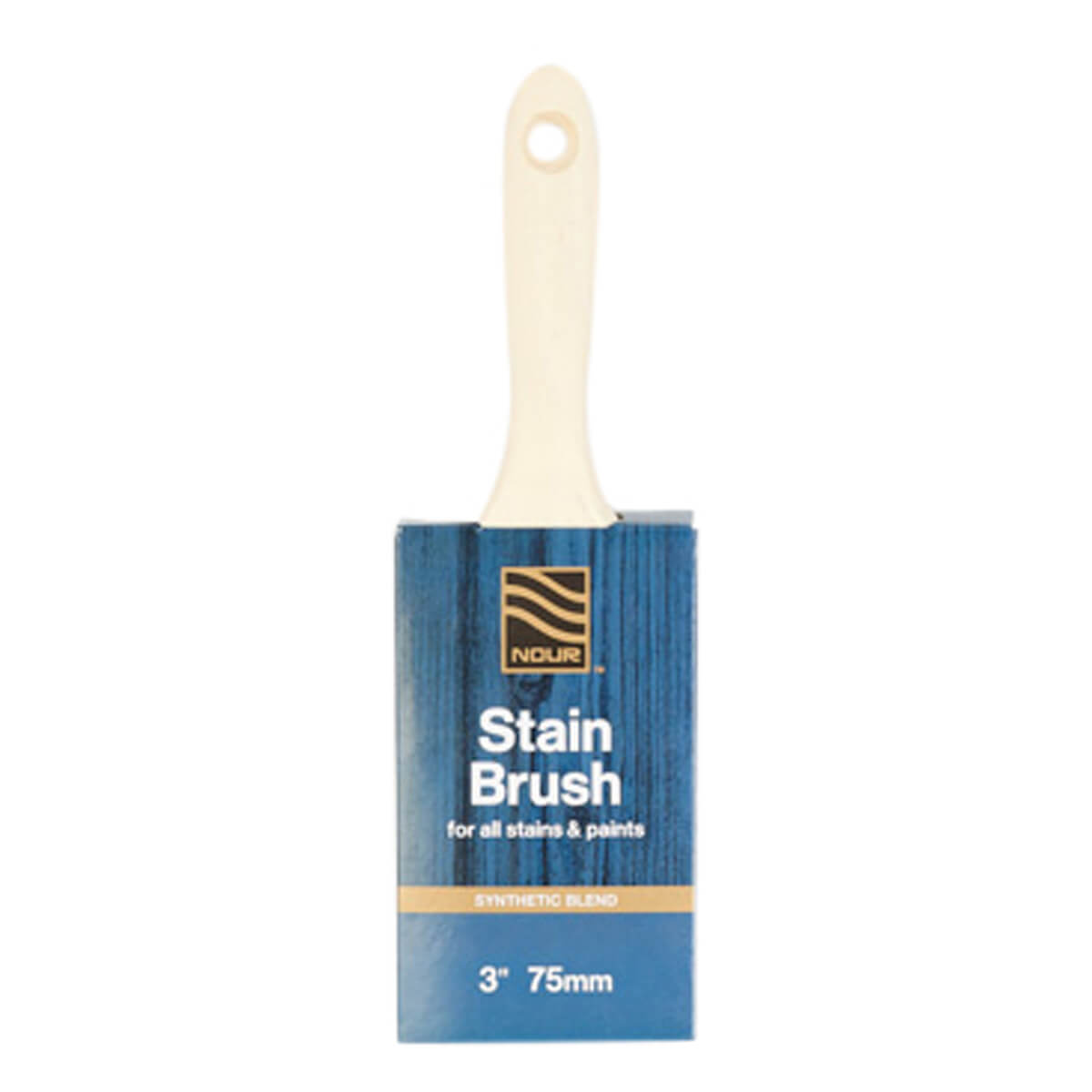 Nour Synthetic Stain Brush - 3-in