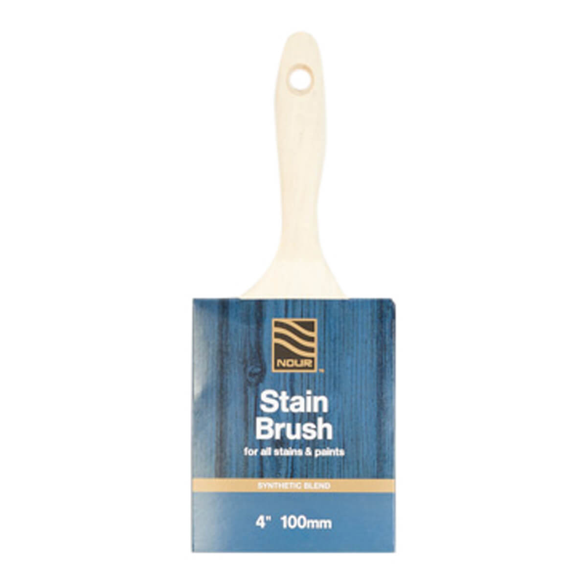 Nour Synthetic Stain Brush - 4-in