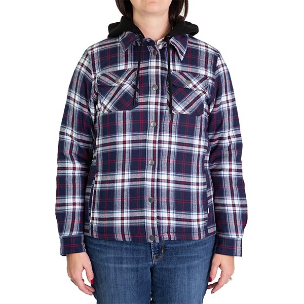 Women's Hooded Quilted Flannel