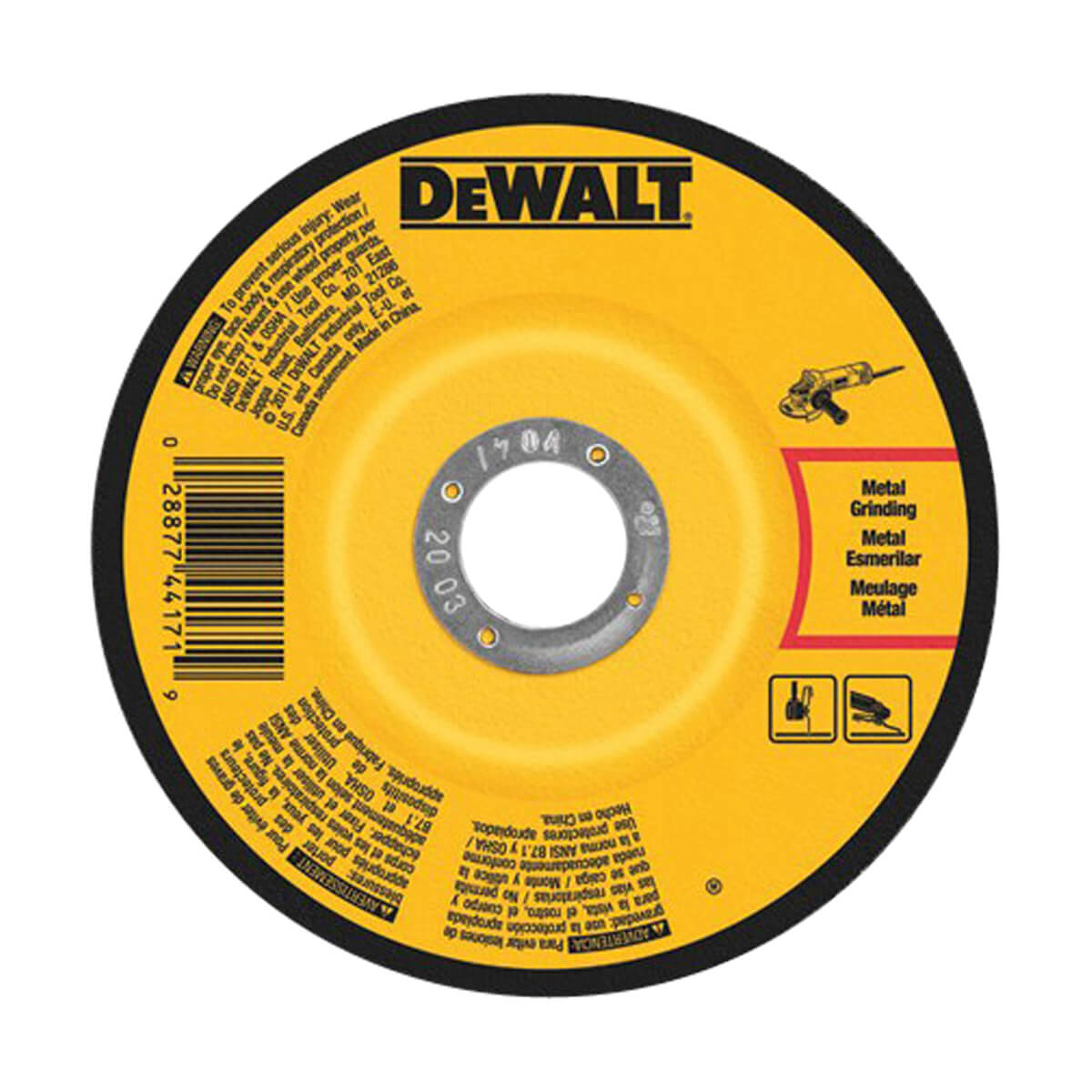 DEWALT Concrete/Masonry Cutting Wheel - 5-in x 1/8-in x 7/8-in