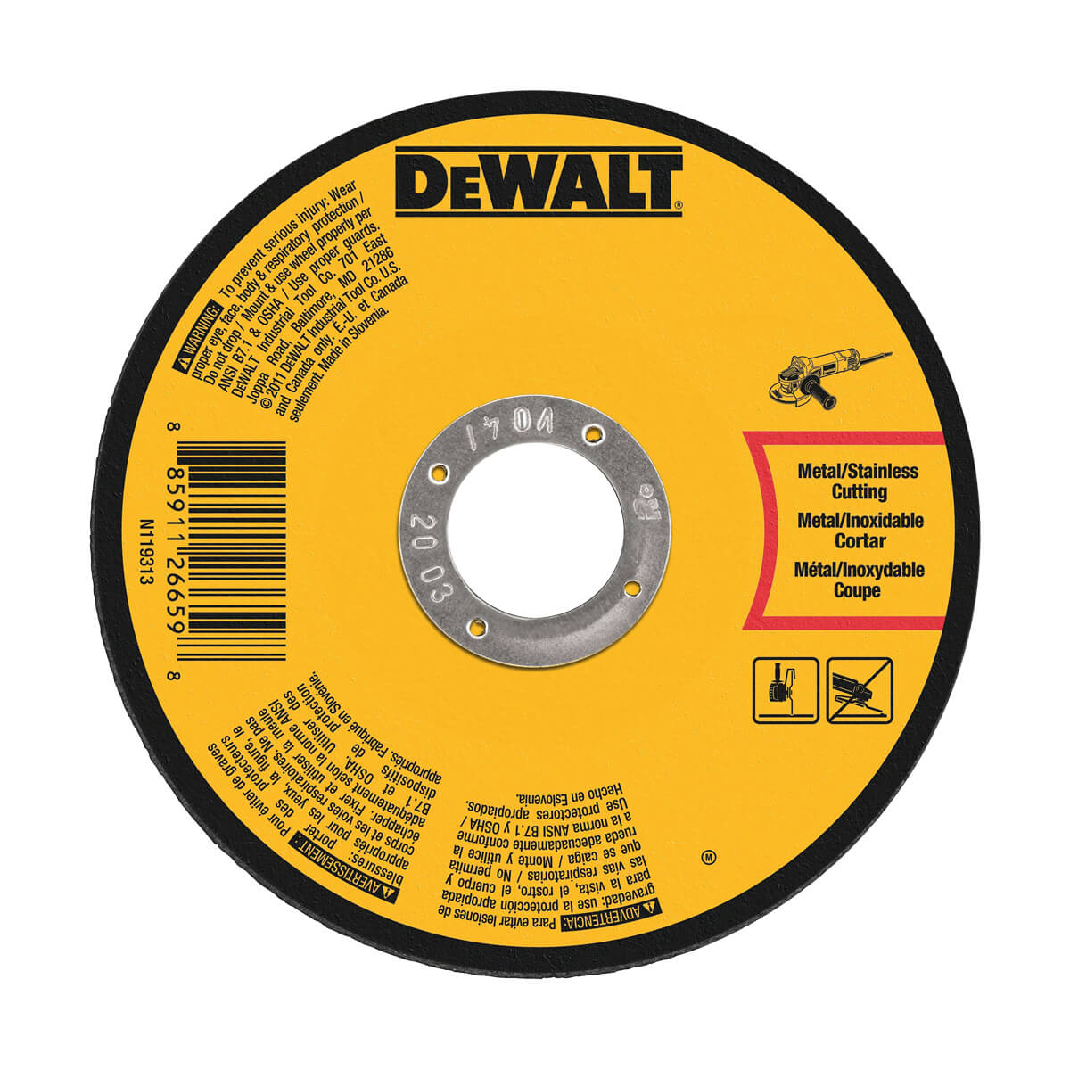 DEWALT 5-in X .045-in X 7/8-in Thin Cutting Wheel