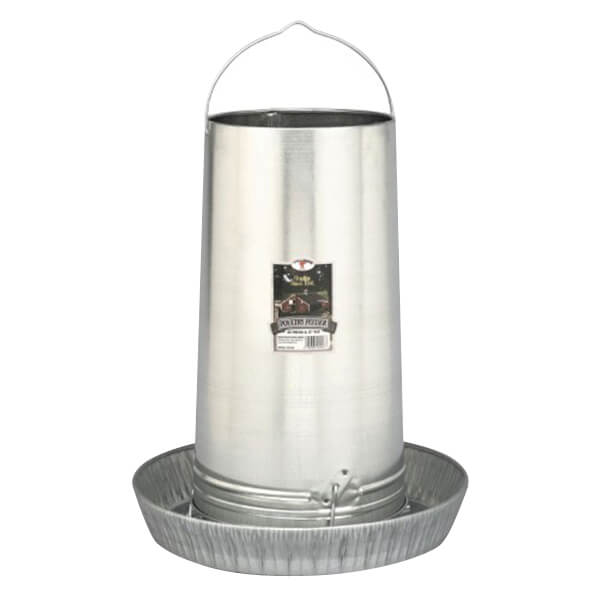 Hanging Poultry Feeders with Large Pan - 40 lb Capacity