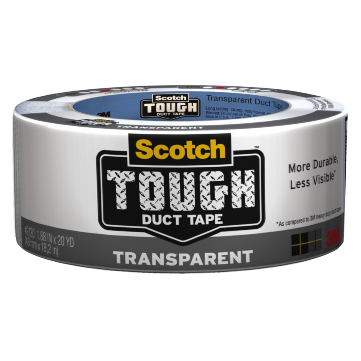 Scotch Tough High per ft Transparent Duct Tape - 1.88 IN x 20 YD