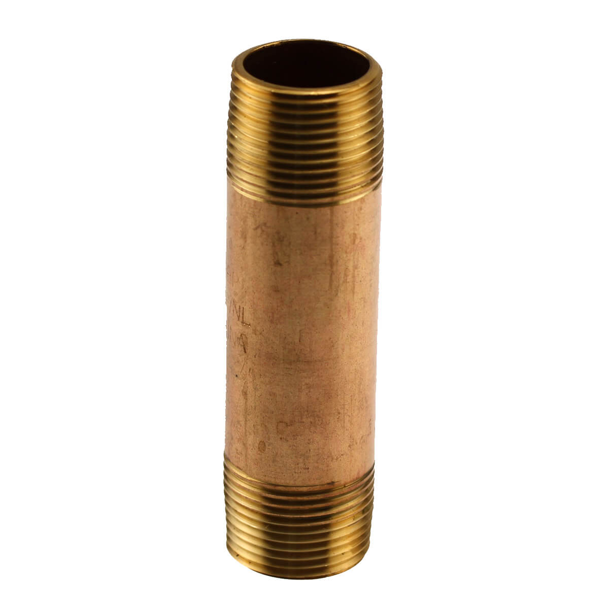 Brass Nipple - 1-in x 6-in