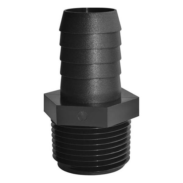 Adapter 3/4-in Male NPT x 1-in Hose Barb