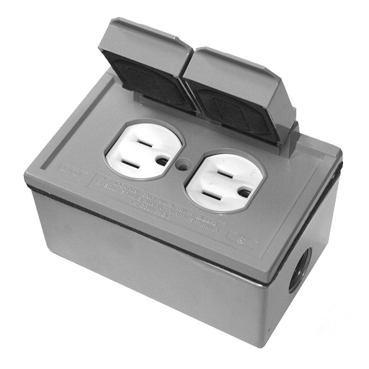 Weather-Resistant Cover for Duplex Receptacle