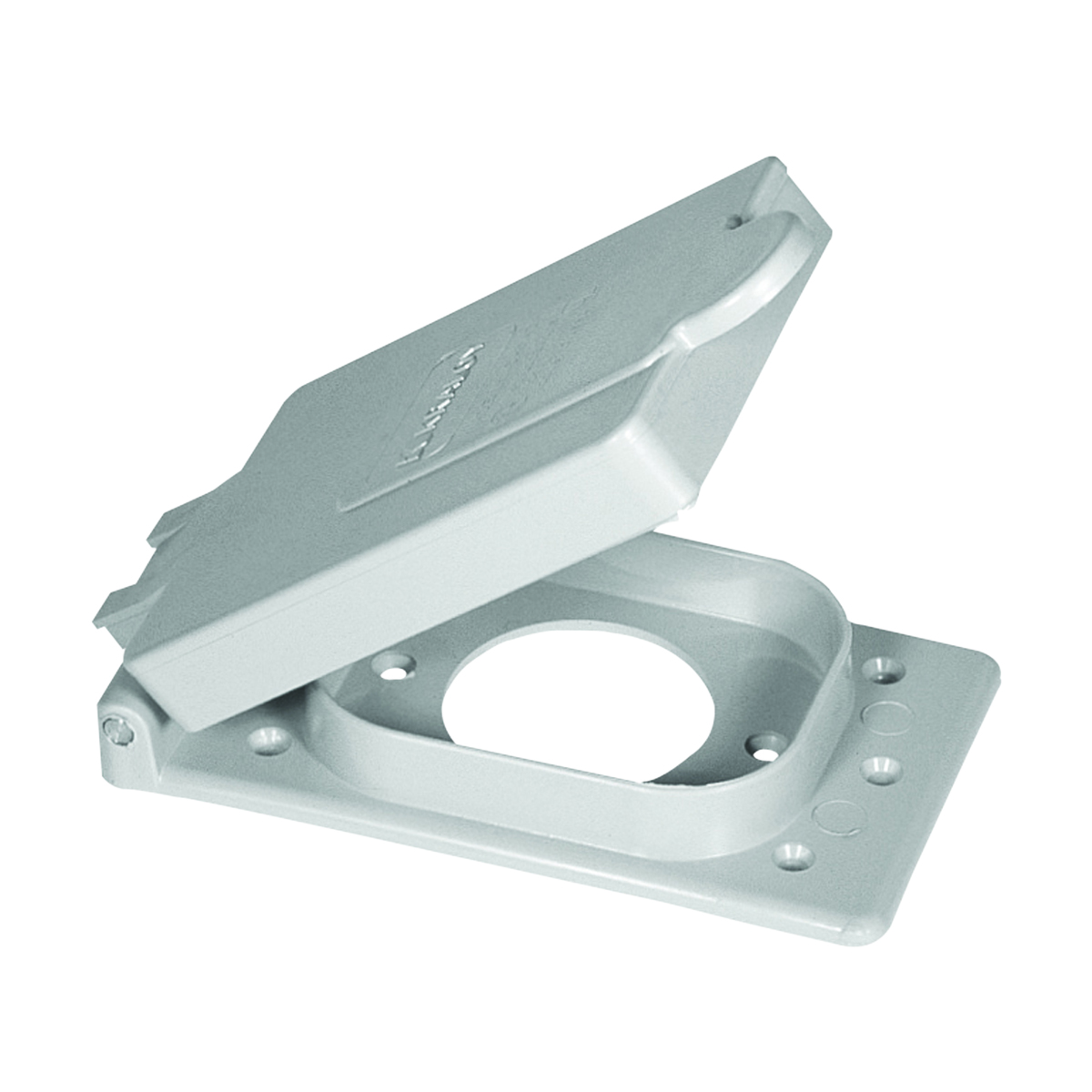 PVC F Series Weatherproof 1-Gang 15A Receptacle Cover