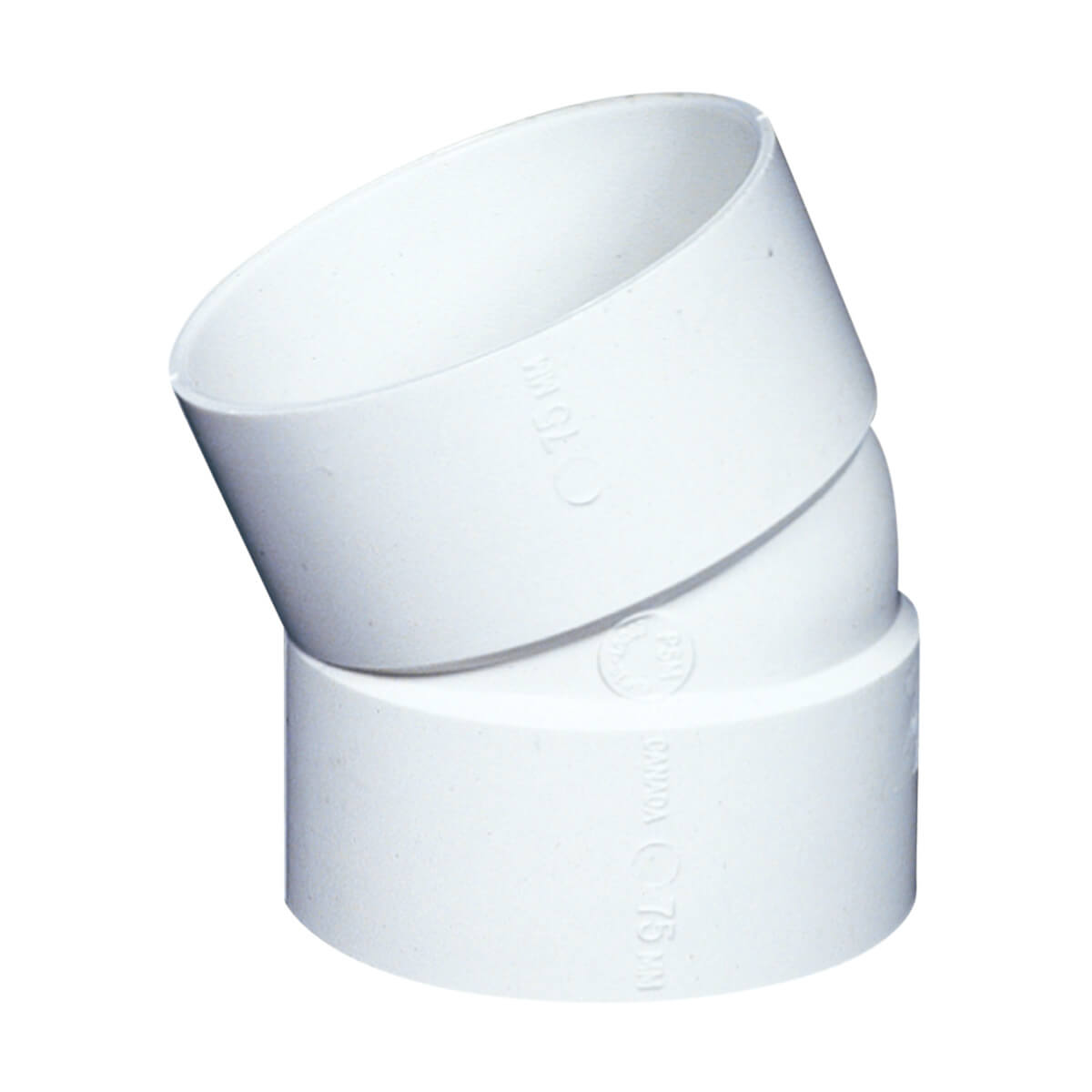 PVC-BDS 22½-in Elbow - Hub - 3-in