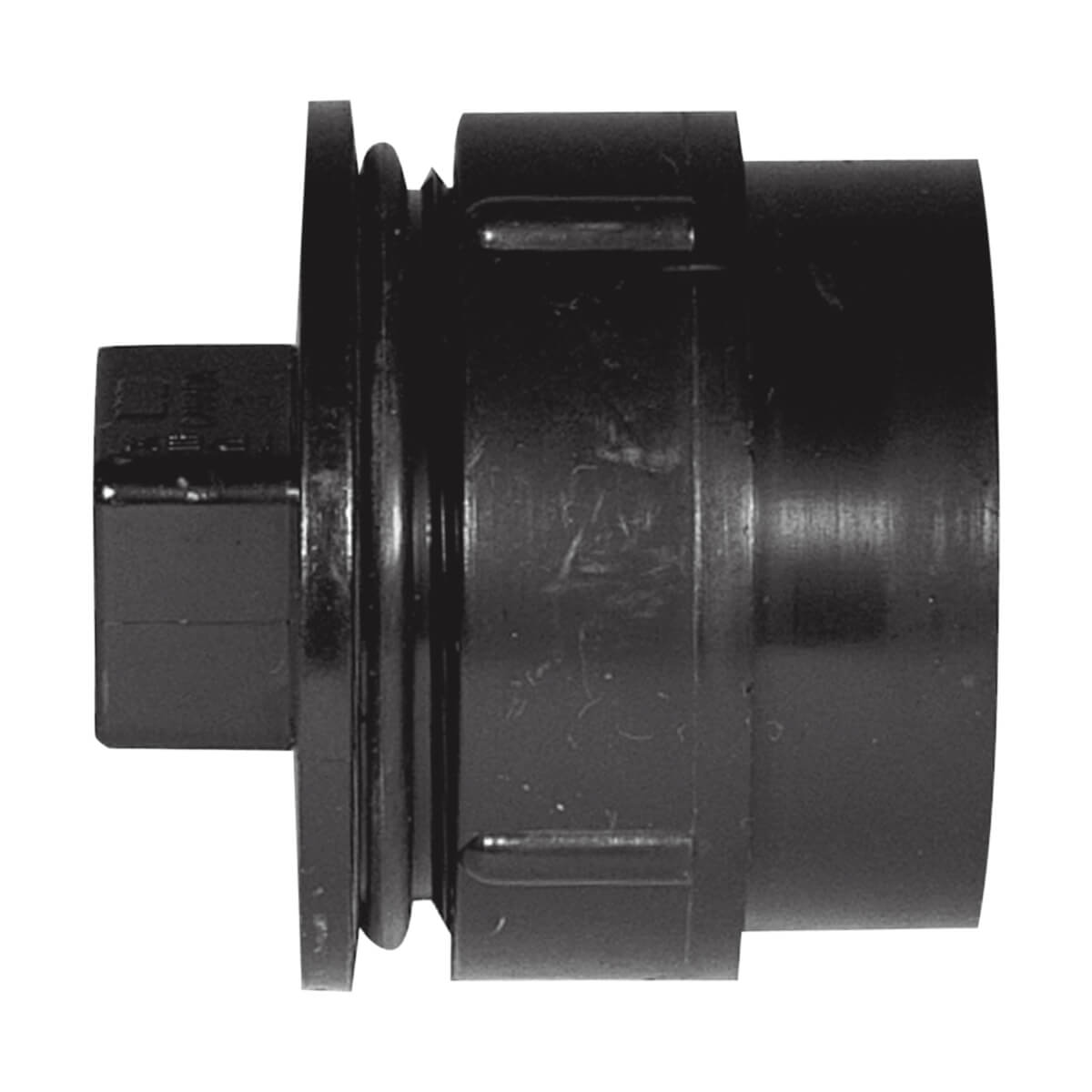 ABS-DWV Cleanout Adapter with plug - Spigot x FPT - 1-1/2-in