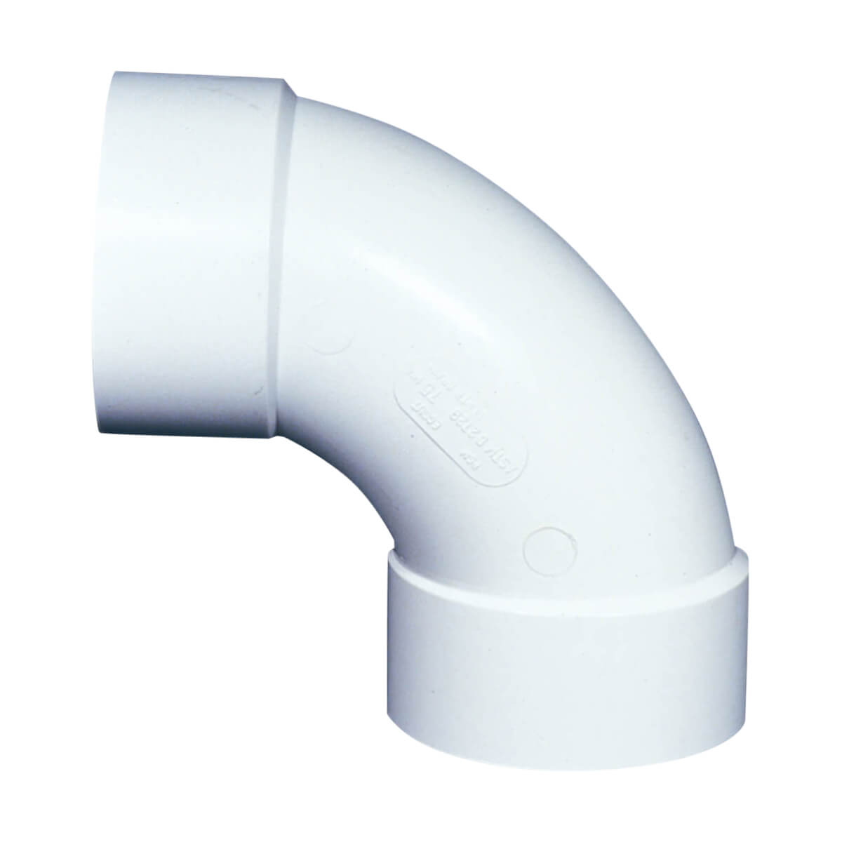 PVC-BDS 90° Elbow - Hub - 4-in