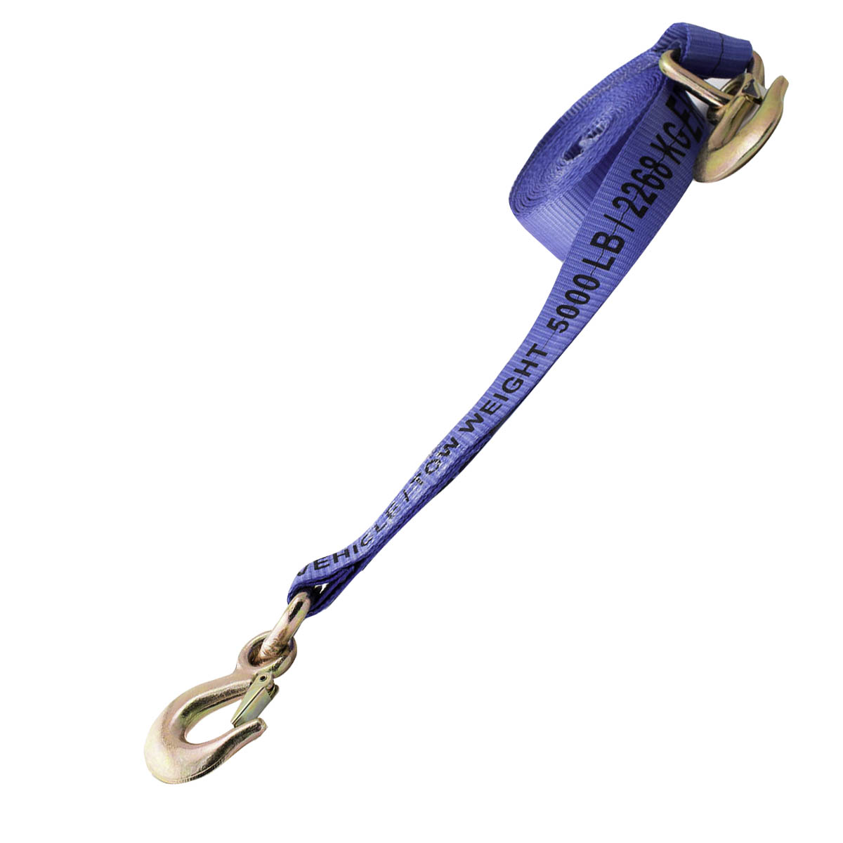 Erickson Tow Strap with Hook - 2-in x 20-ft