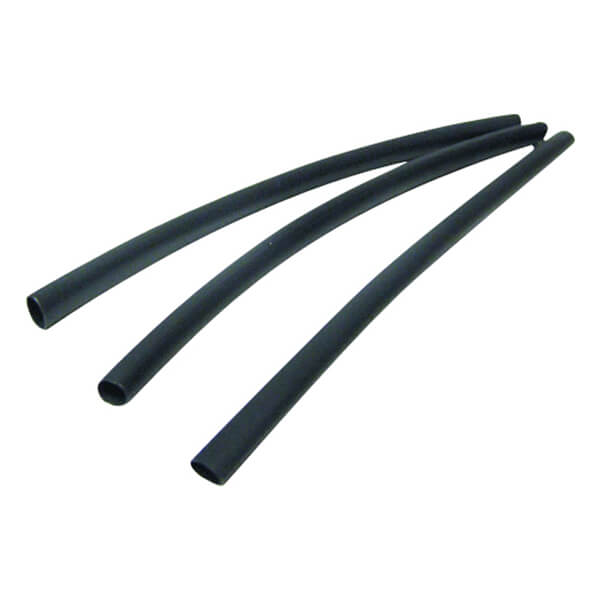 Heat Shrink Tubing - Black - 5-in x 1/2-in - 5 Pack