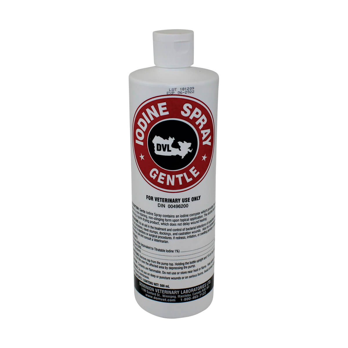 1% Iodine Spray - 500 ml