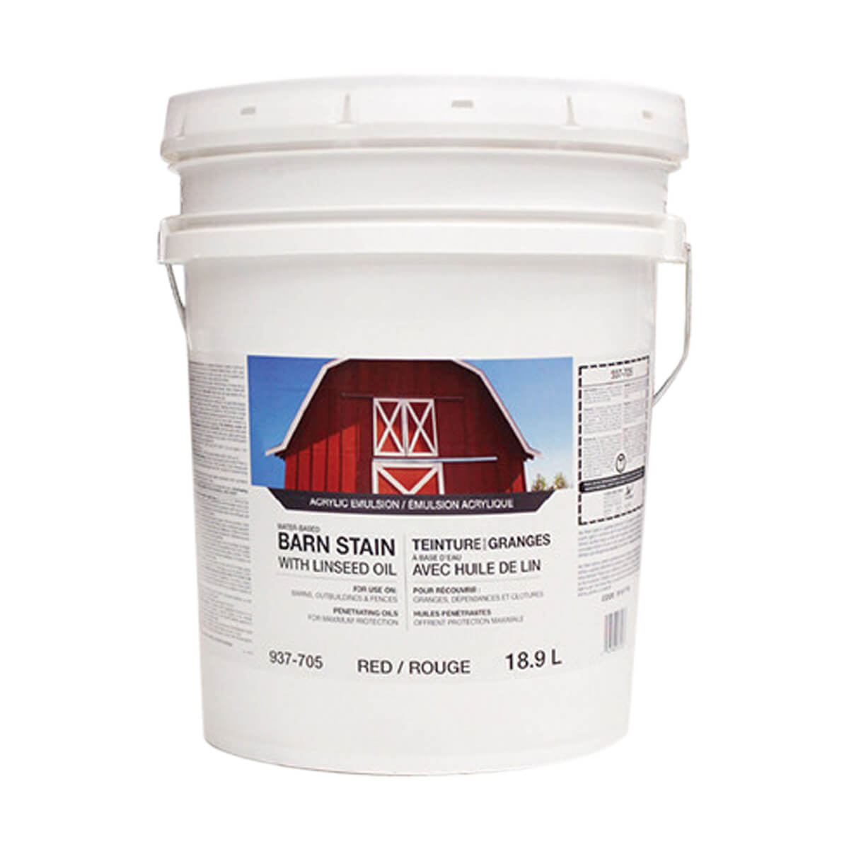 Latex Barn Paint - White - 18.9 L