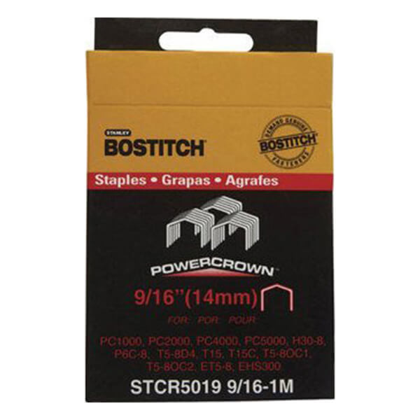 Bostitch Power Crown Staple - 9/16-in - 1000 Pack