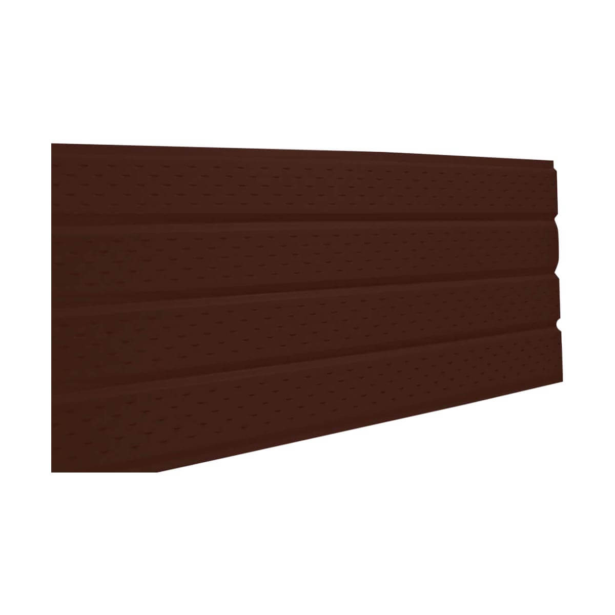 4 Panel Aluminum Soffit - Vented - Brown