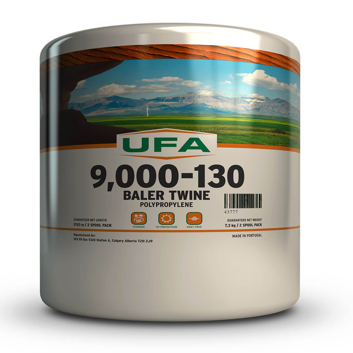 UFA Heavy-Duty Plastic Bale Twine - 9,000-ft - 2 spools of 4,500-ft