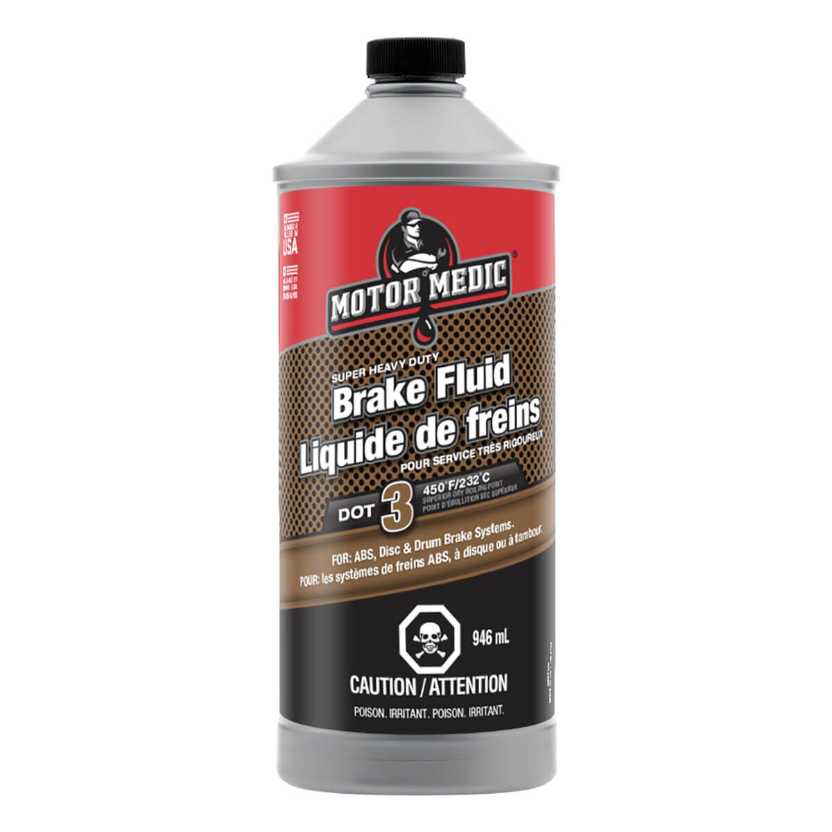 Motor Medic Synthetic Brake Fluid - 946 ml