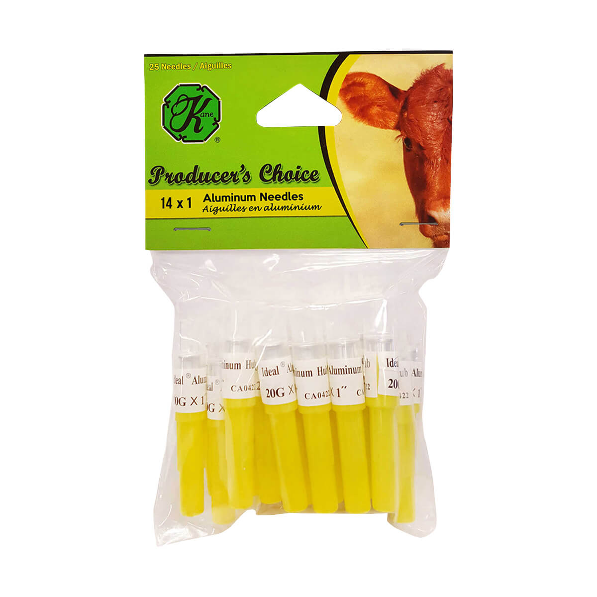 Disposable Aluminum Needles 14 ga. x 1-in (25-Pack)