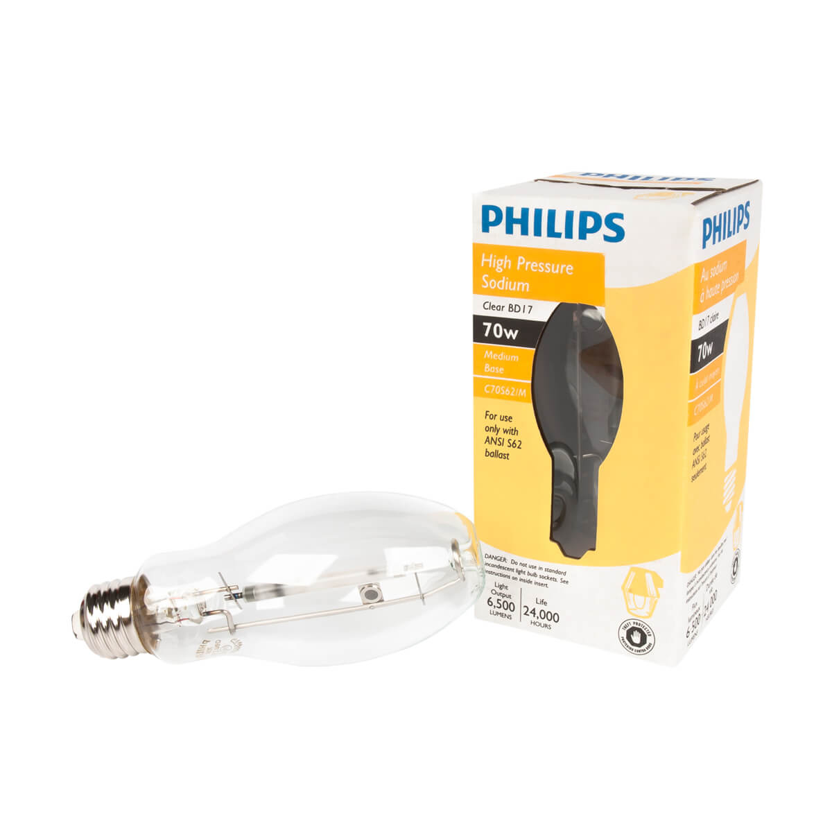 Philips 70W BD17 HID High Pressure Sodium Bulb