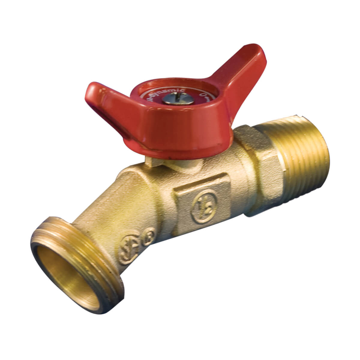 Hose Bib No Kink 1/2-in Brass Male Quarter Turn