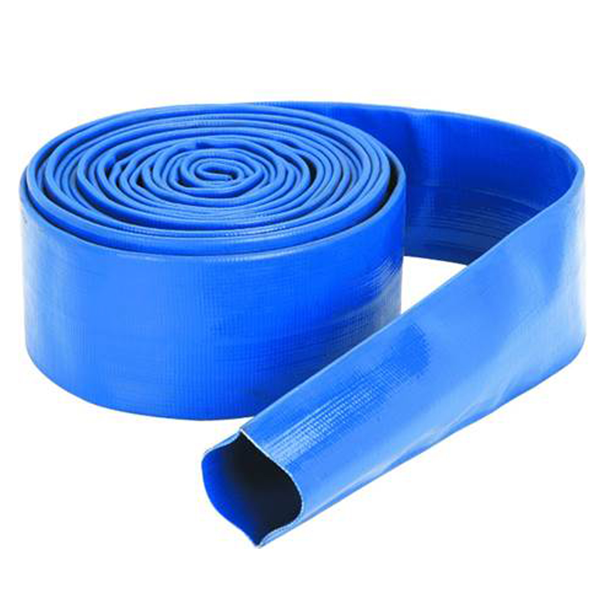 Blue Lay Flat Discharge Hose - 1-1/2-in - Price Per Ft