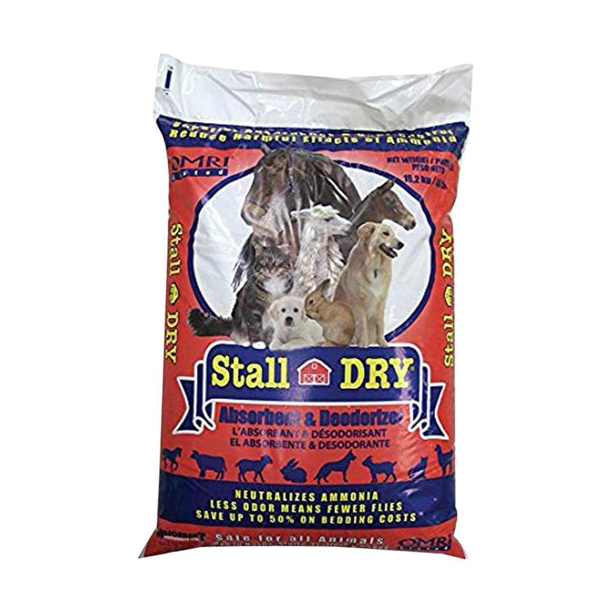 Stall Dry Absorbent & Deodorizer - 18 kg