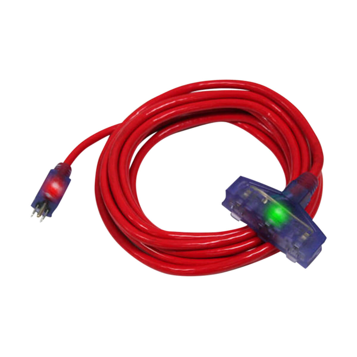 Pro Glo® - Triple Tap Extension Cord - 100-ft - 300V - Orange