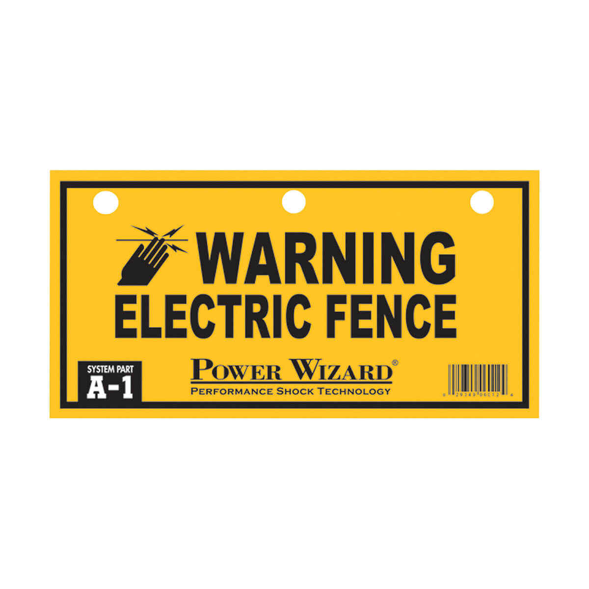 Power Wizard Electric Fence Warning Sign