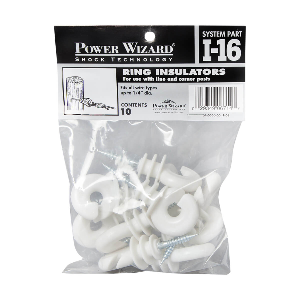 Power Wizard Ring Insulator for Line and Corner Posts