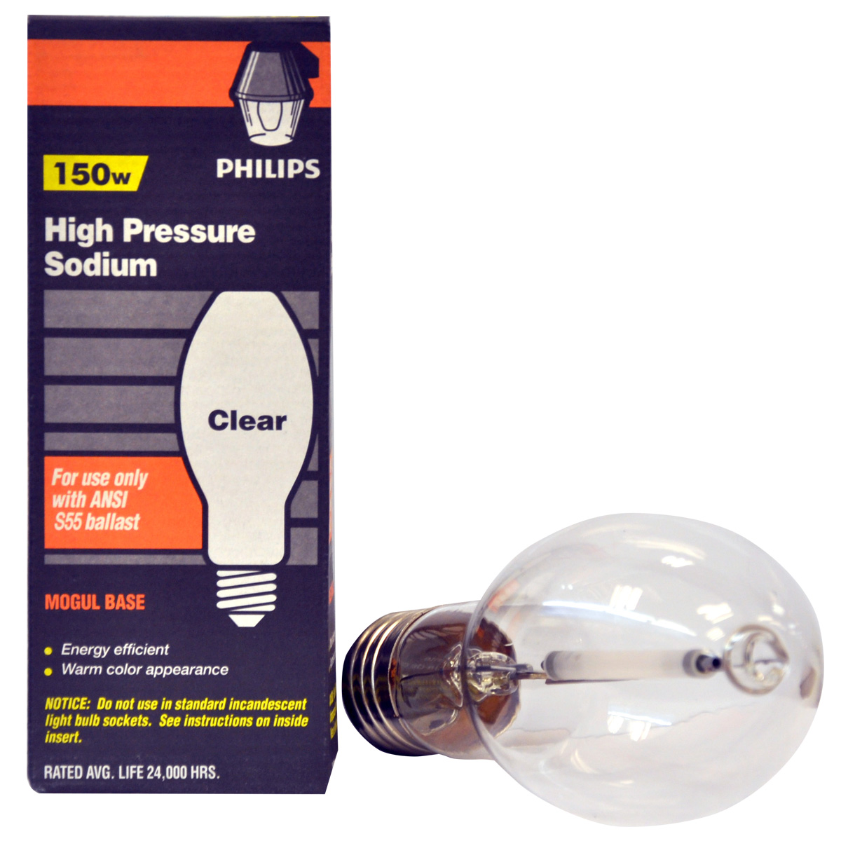 150W High Pressure Sodium Yard Light Bulb