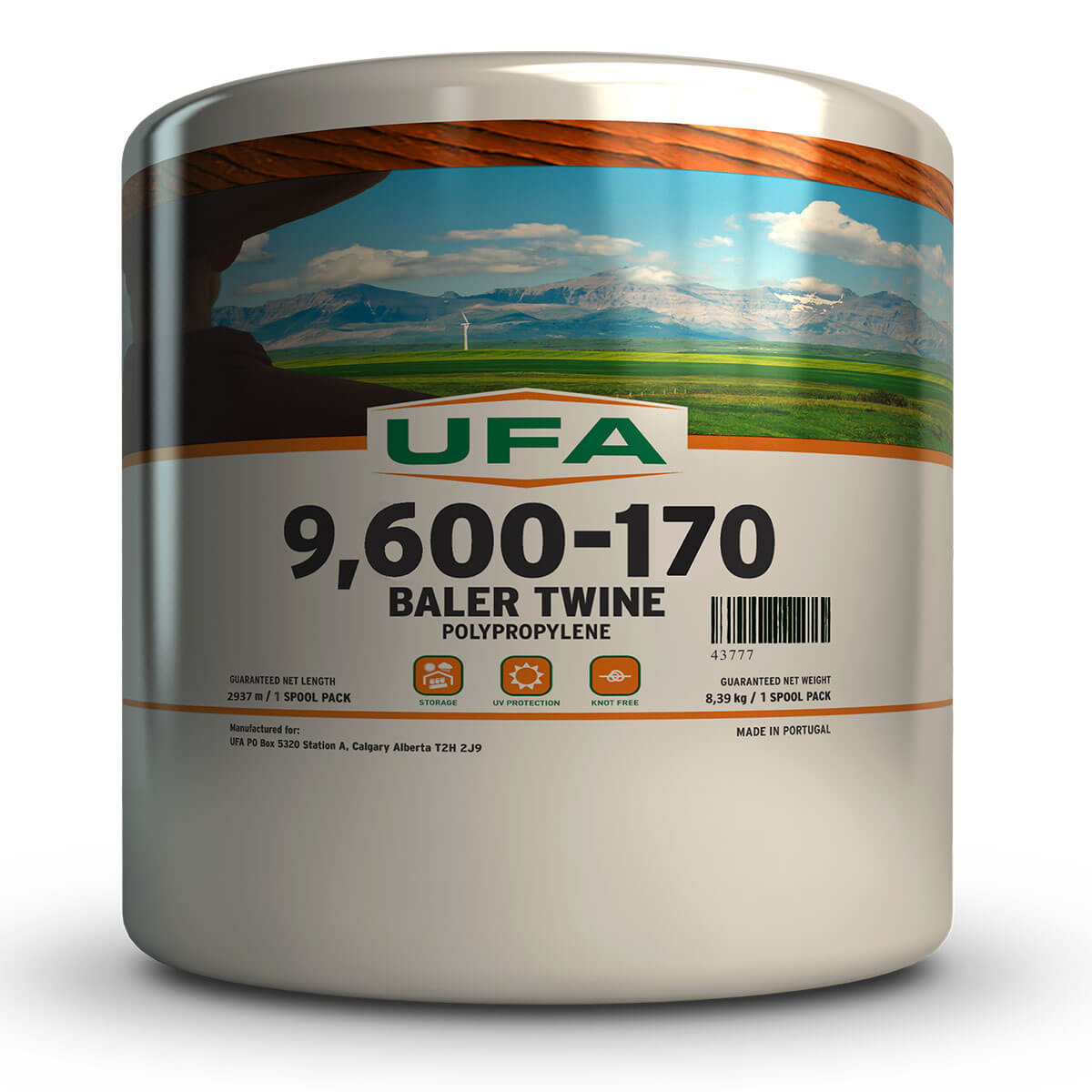 UFA Heavy-Duty Plastic Bale Twine - 9,600-ft - 2 spools of 4,800-ft