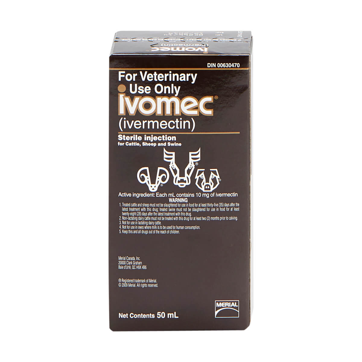 Ivomec® Injection for Cattle, Sheep and Swine 50 ml