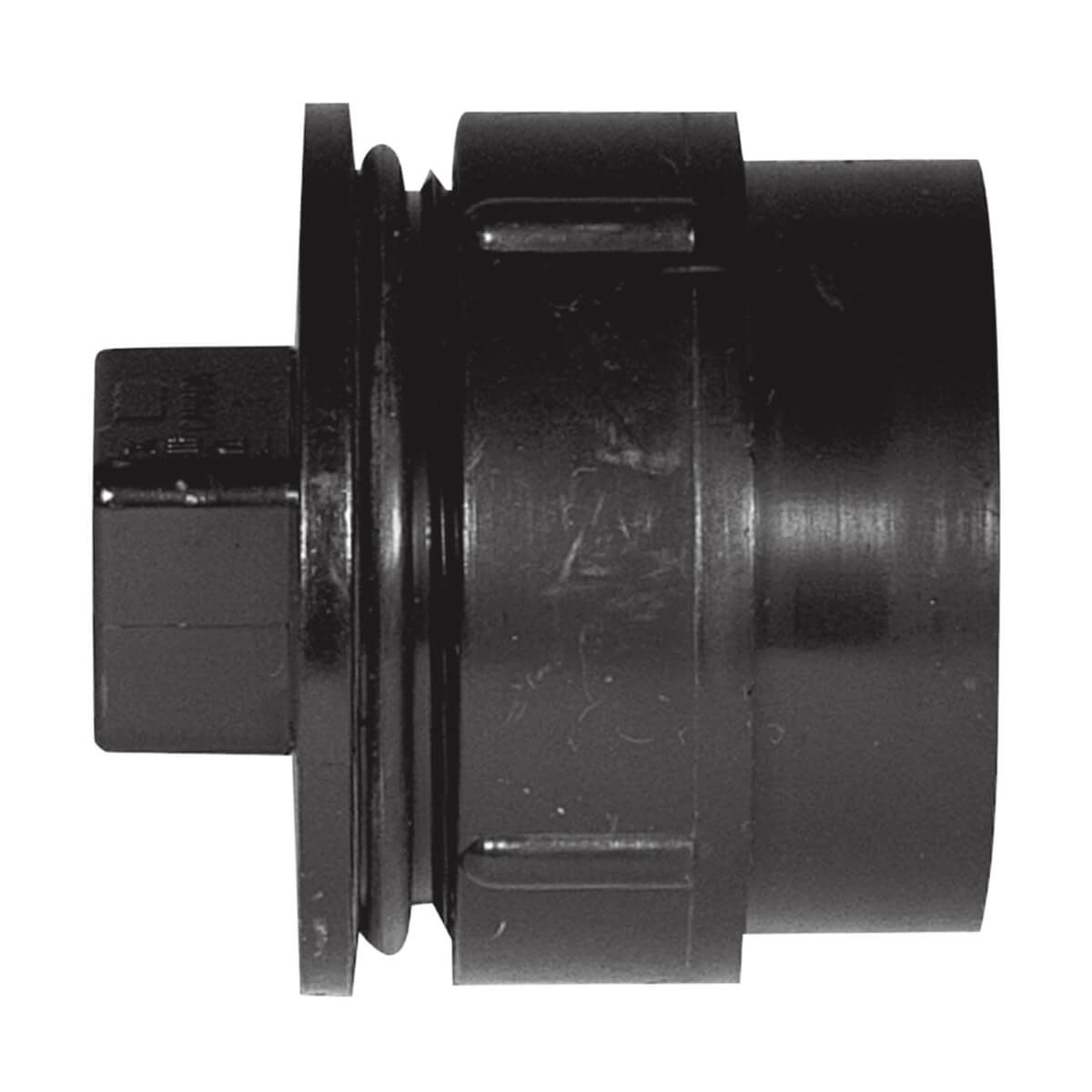 ABS-DWV Cleanout Adapter with plug - Spigot x FPT - 3-in