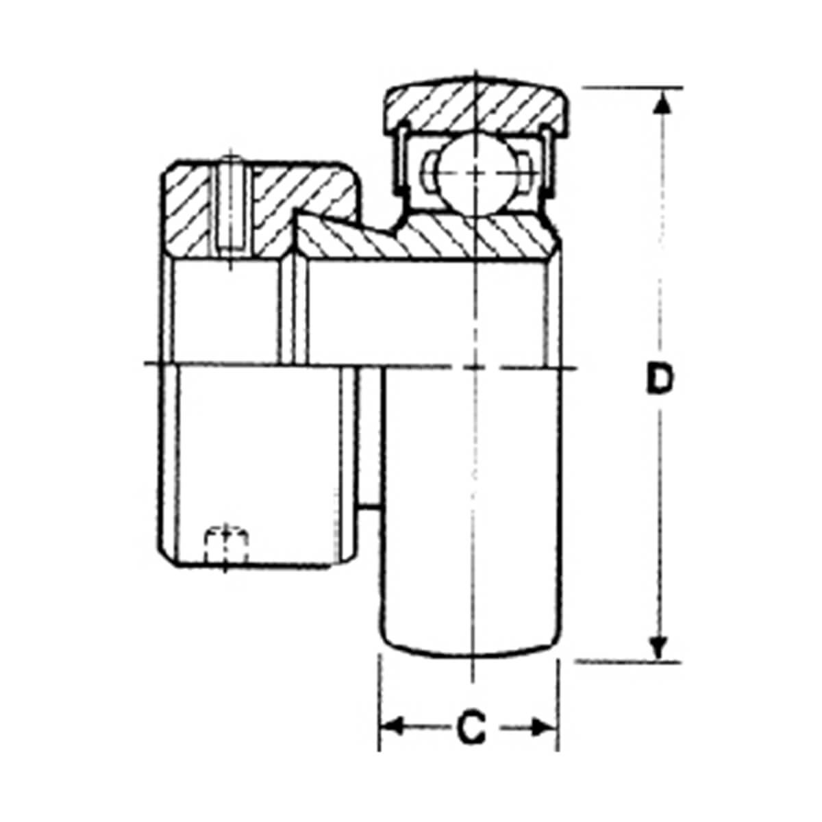 Insert Bearing - 1-1/4-in x 62 mm