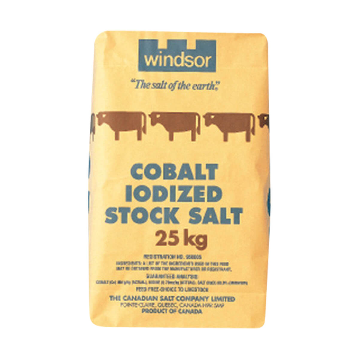 Windsor Cobalt Iodized Stock Salt - Block -  20 kg