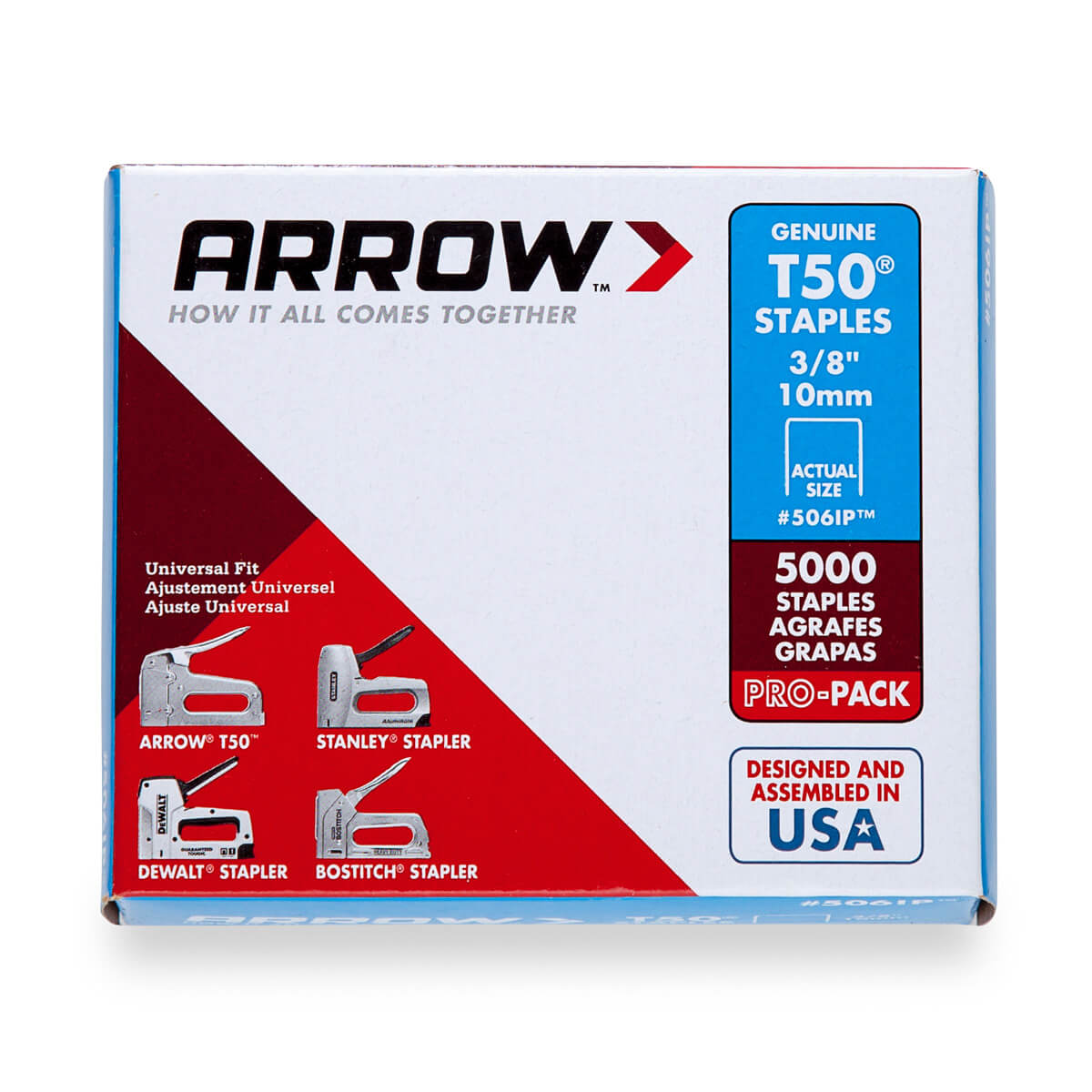 Arrow T50 Staples  - 3/8-in - 5000 Pack