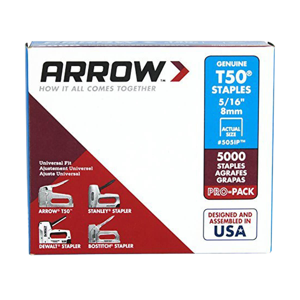 Arrow T50 Staples - 5/16-in - 5000 Pack