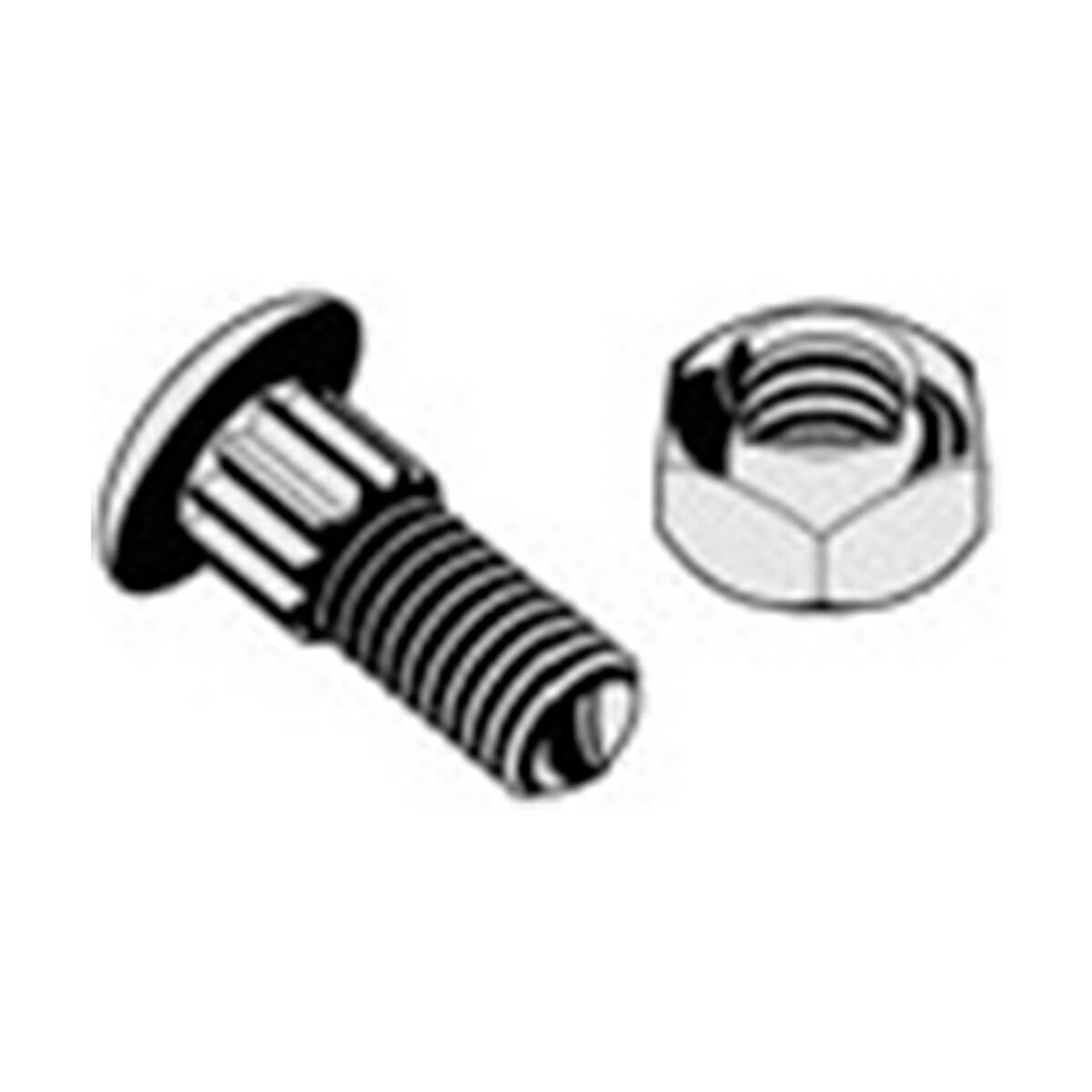 Sickle Bolt/Nut - 1-in - 25-Pack