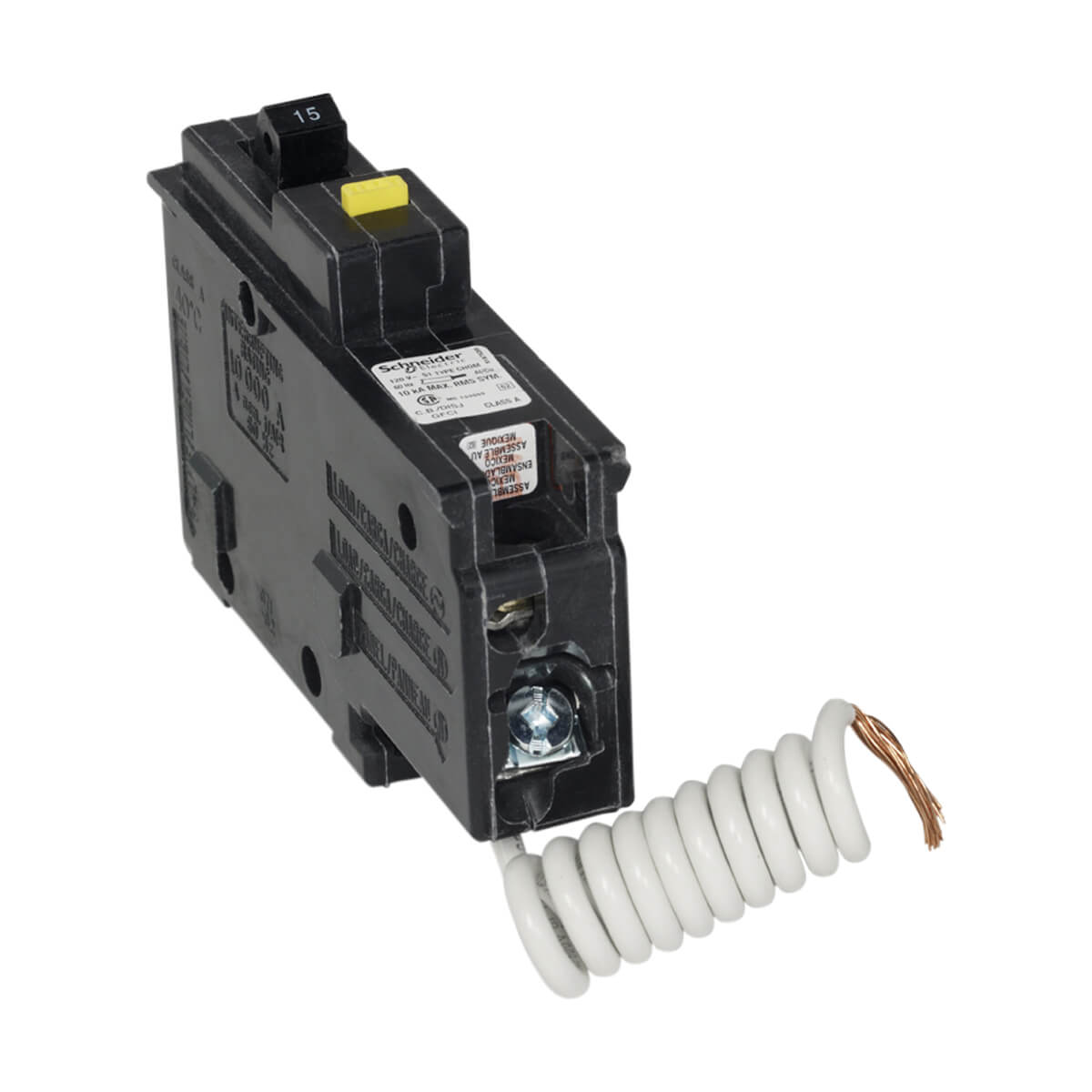 Homeline Single Pole 15 Amp Ground Fault (GFCI) Plug-On Circuit Breaker